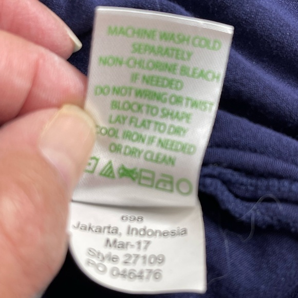 Lilly Pulitzer Rylie Navy Blue Hooded Cover Up Dress with Pink Tassels Size XS - Picture 8 of 13